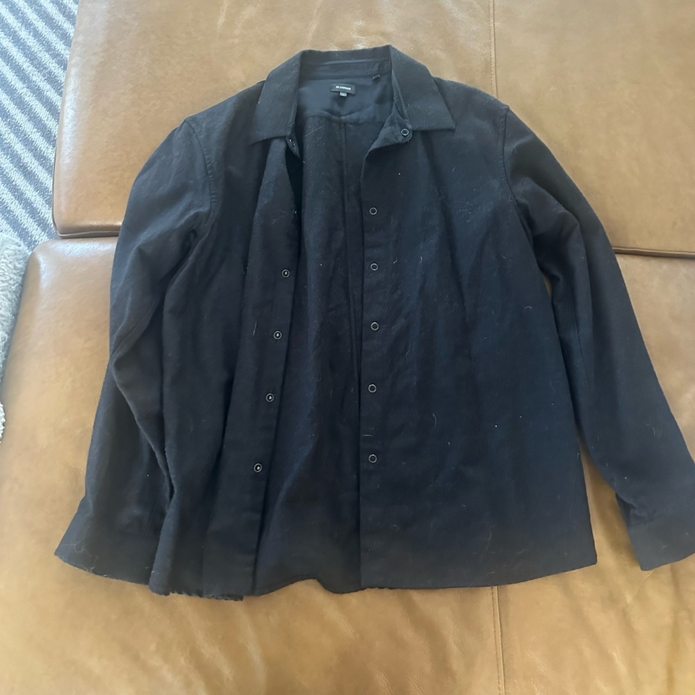 Jil Sander Black Wool Shirt Jacket